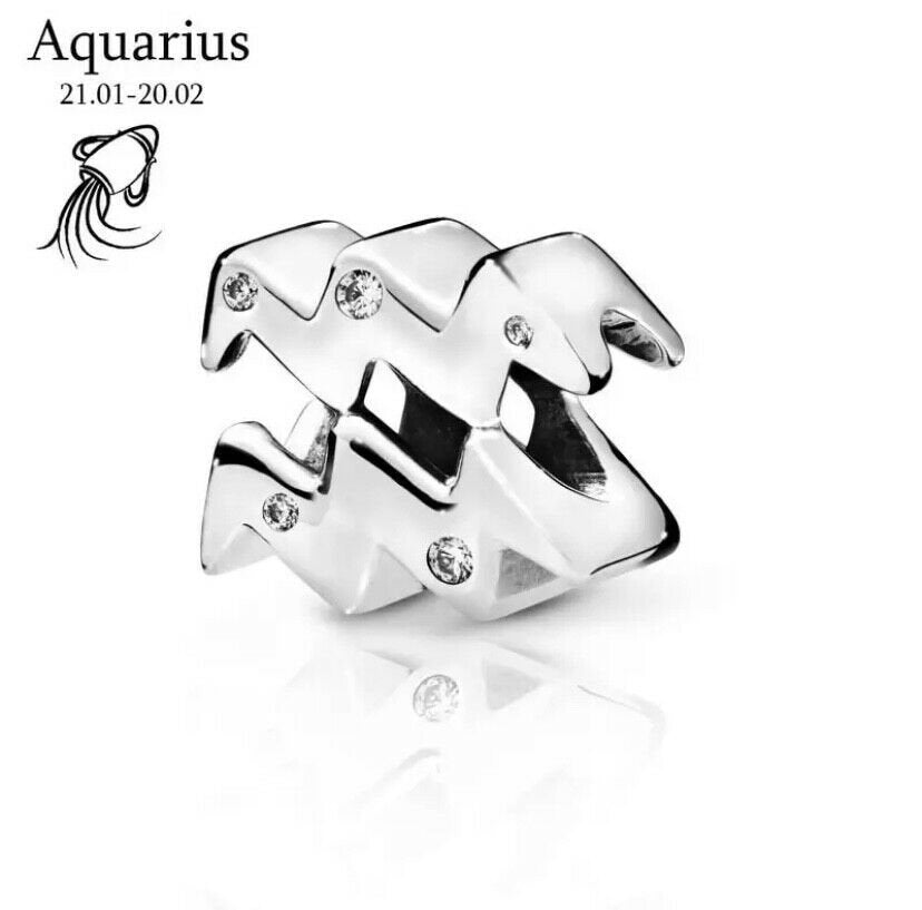 S925 Zodiac Sterling Silver Charm Collection