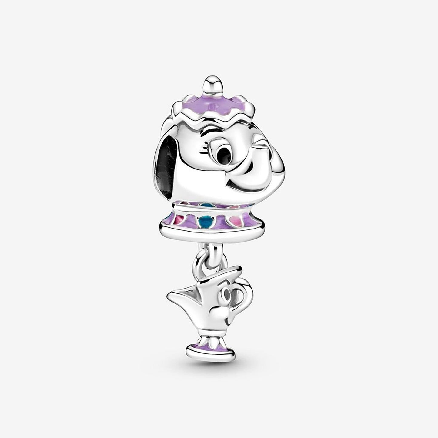 S925 Disney Beauty & Beast Dancing Belle Enchanted Rose Princess Sterling Silver Charms Collection