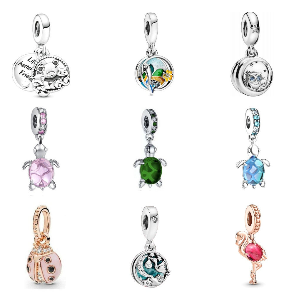 S925 Animal Dangle Sterling Silver Charms Collection