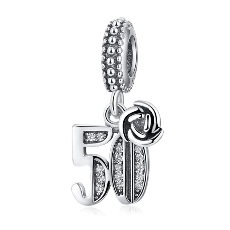 S925 13th,15th,16th,18th,21st,30th,40th,50th,60th,70th Birthday Dangle Sterling Silver Charms