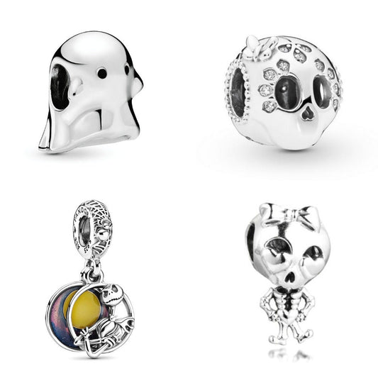 S925 Halloween Sterling Silver Charm Collection