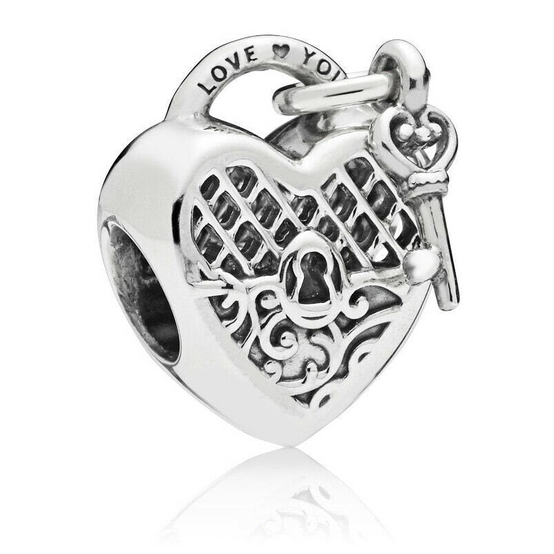 S925 Be Happy Entwined Heart Knotted Heart Sterling Silver Charm Collection