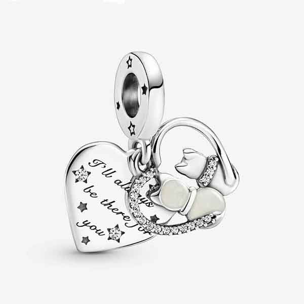 S925 Cute Mushroom Piggy Bank Polished Rubber Duck Sterling Silver Charm Collection