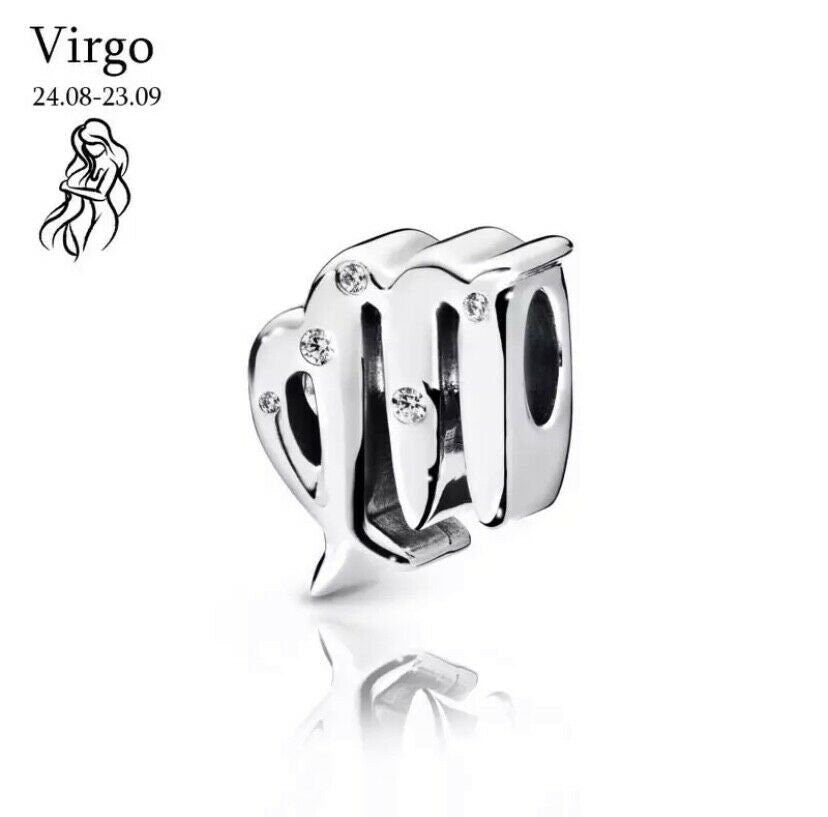 S925 Zodiac Sterling Silver Charm Collection