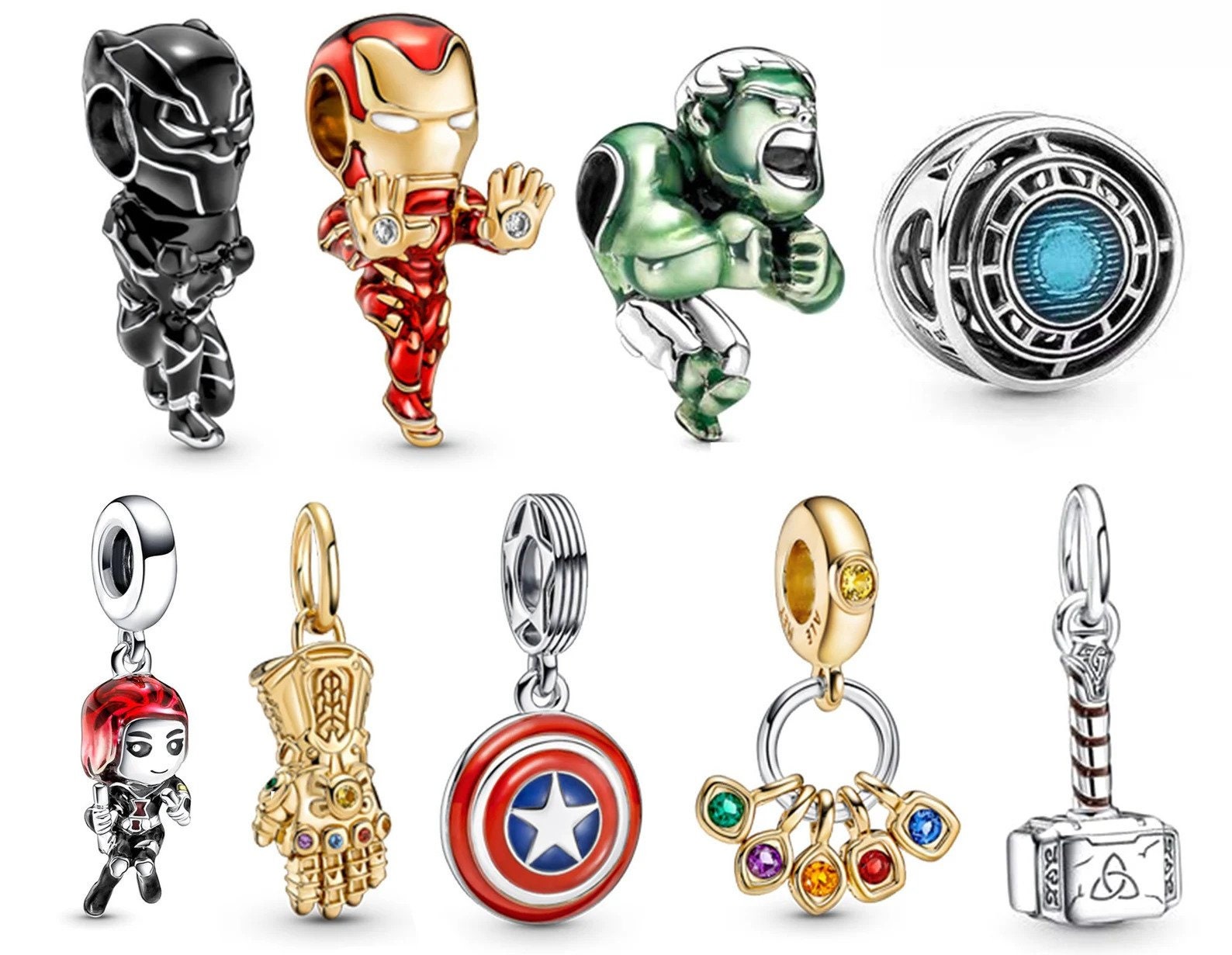 S925 Marvel: The Avengers Sterling Silver Charms Collection – Axa Charms